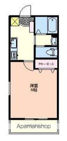 モント羽村(1K/1階)の間取り写真