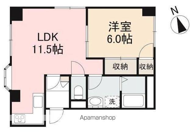フラワーハイツ(1LDK/1階)の間取り写真