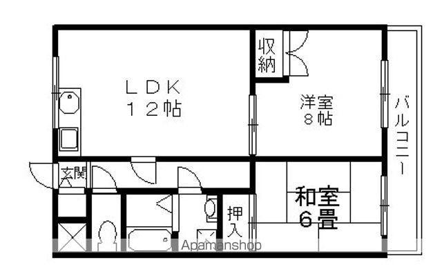 NASU9(2LDK/1階)の間取り写真