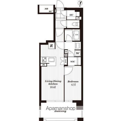 オープンレジデンシア名駅南グランアート(1LDK/7階)の間取り写真