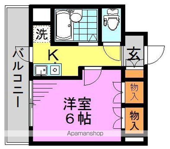 スペーシア高円寺Ⅱ(1K/2階)の間取り写真
