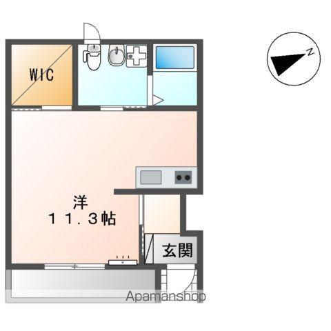 メルヴェーユ新橋C(ワンルーム/1階)の間取り写真