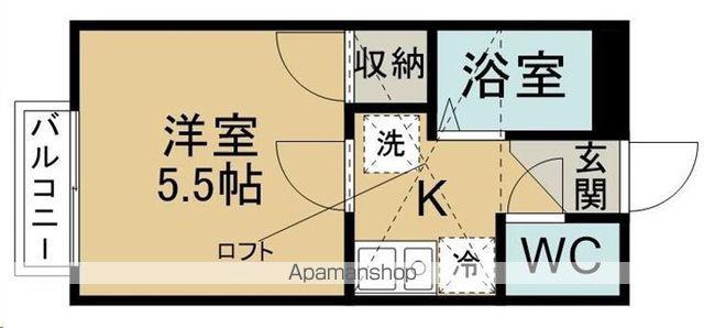 ドウェリング斎藤7(1K/2階)の間取り写真