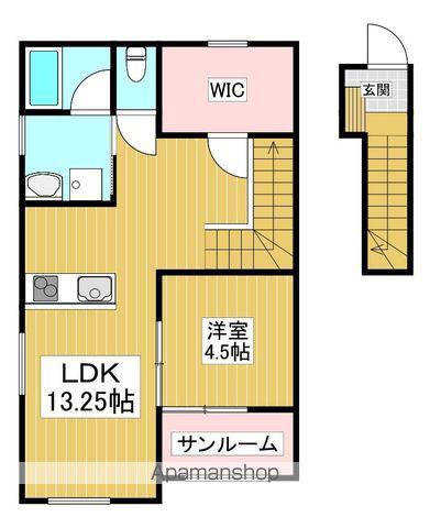 RITZ GARDEN(1SLDK/2階)の間取り写真