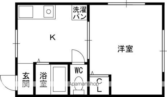 寿コーポ(1K/1階)の間取り写真