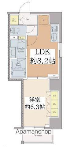 クレストコート西巣鴨(1LDK/4階)の間取り写真