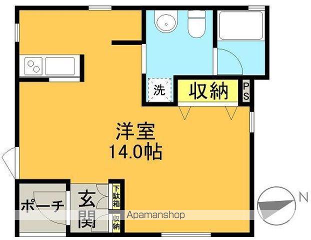 ラ・ルーナ(ワンルーム/1階)の間取り写真