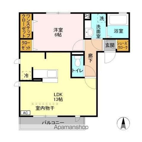 インペリアル・レイク 1(1LDK/2階)の間取り写真