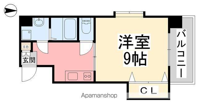 フェニックス味酒(1K/7階)の間取り写真