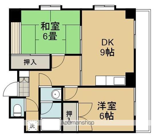 NKビル(2DK/3階)の間取り写真