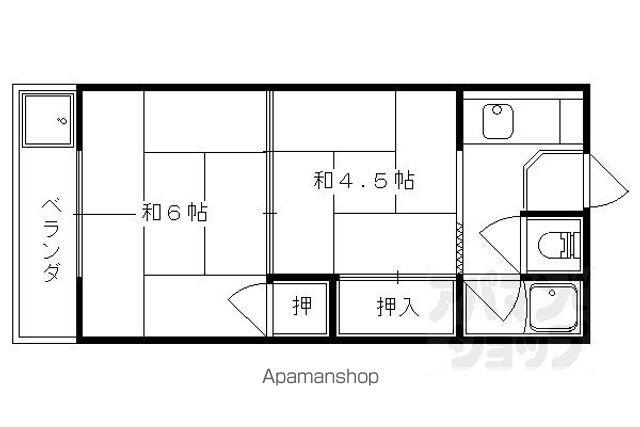 科塚マンション(2K/2階)の間取り写真