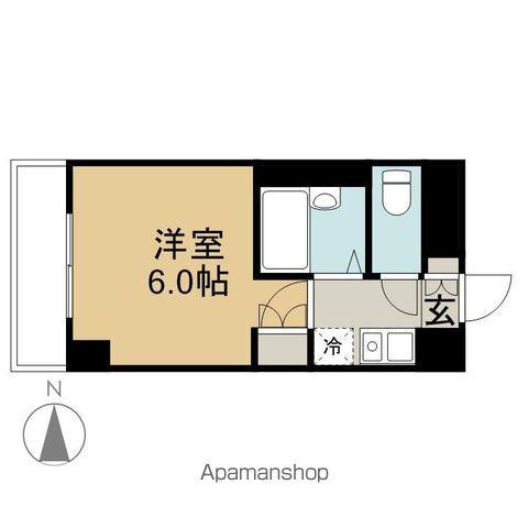 ステュディオ仙台(1K/4階)の間取り写真