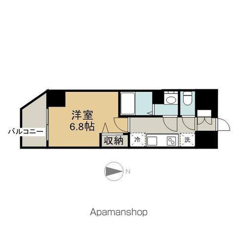 プレサンス大須観音ビザリア(1K/4階)の間取り写真