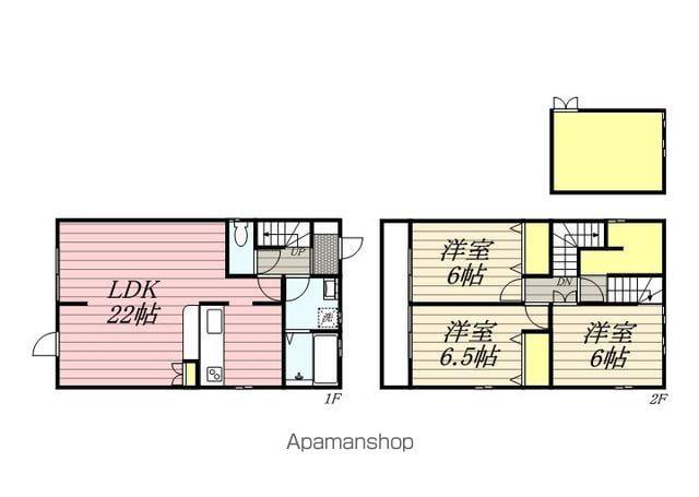 遠州鉄道 上島駅 徒歩68分 2階建 築10年(3LDK)の間取り写真