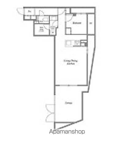 ACP RESIDENCE 新江古田(1LDK/1階)の間取り写真