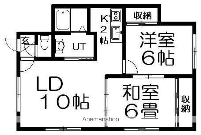 SPRING34(2LDK/1階)の間取り写真