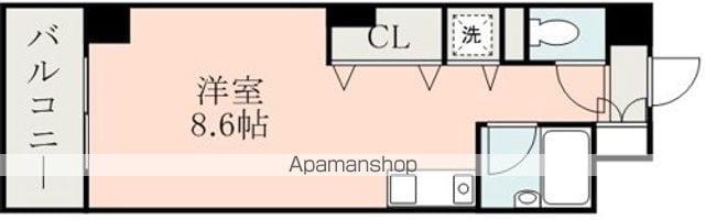 MRRくまもとRESIDENCE(ワンルーム/7階)の間取り写真