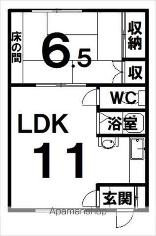 瀬戸ハイツ(1LDK/2階)の間取り写真