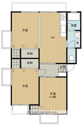 イースト-1(3DK/3階)の間取り写真