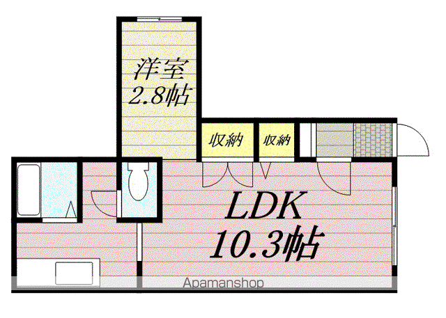 コーポレーション24(1LDK/1階)の間取り写真