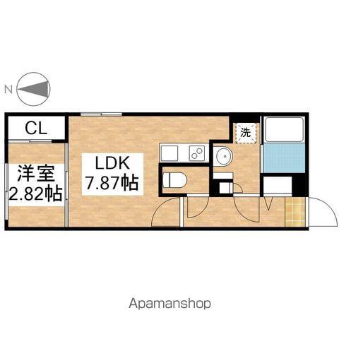 リーデンス今池(1LDK/2階)の間取り写真