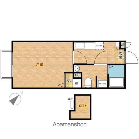 アムールジョリコリーヌ(1K/2階)の間取り写真