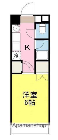 ロイヤルハイツ清水町(1K/6階)の間取り写真