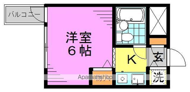 ユーレジデンス高円寺(ワンルーム/2階)の間取り写真