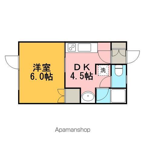 サンクレスト(1DK/2階)の間取り写真