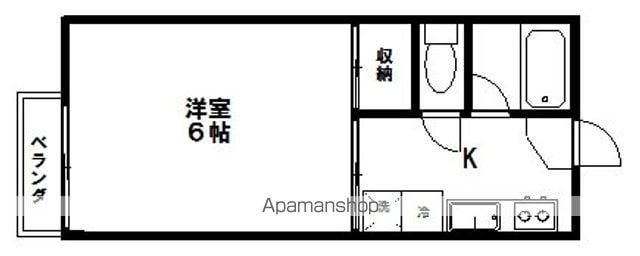 パル千代田(1K/1階)の間取り写真