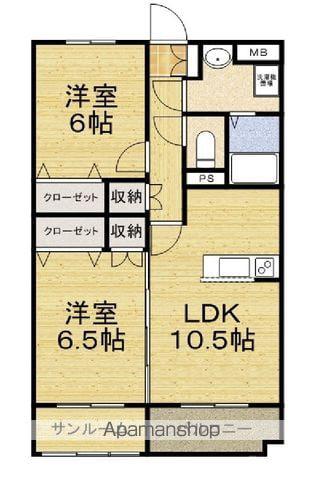 LOFTY(2LDK/1階)の間取り写真