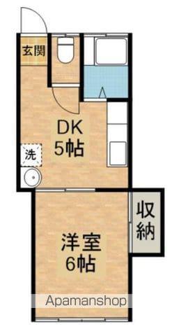 ベルメゾン菊地(1DK/2階)の間取り写真