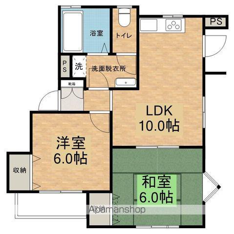 ルーヴパルクA(2LDK/1階)の間取り写真