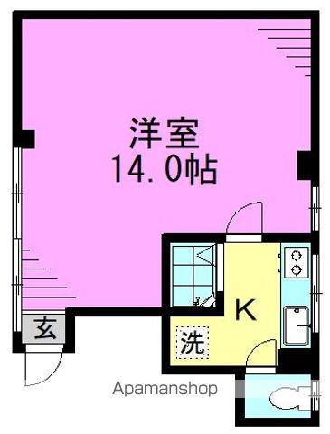 関根ビル(1K/3階)の間取り写真