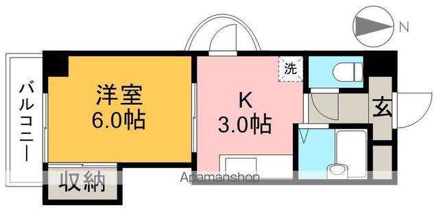 紅葉ハイツ(1K/3階)の間取り写真