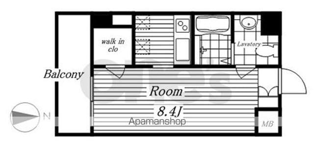 リベール名駅南(1K/9階)の間取り写真