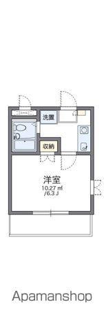 レオパレスキュービクル浅草橋(1K/3階)の間取り写真