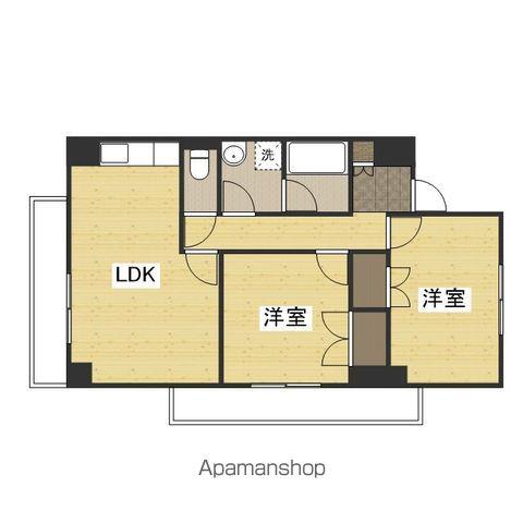 アリベ国富2(2LDK/5階)の間取り写真