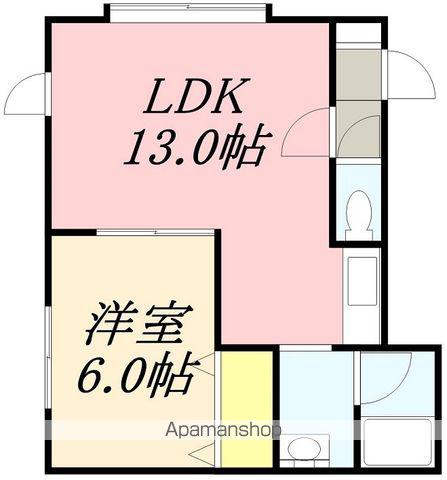よつ葉マンション(1LDK/2階)の間取り写真