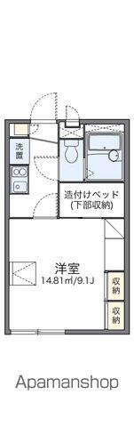 レオパレスレザン(1K/2階)の間取り写真