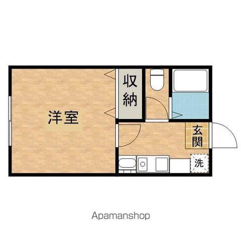 DOME TAMA O棟 ドーム多摩O棟(1K/1階)の間取り写真
