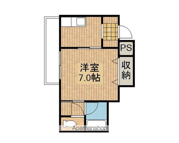 本宮ヴィレッジ(1K/3階)の間取り写真