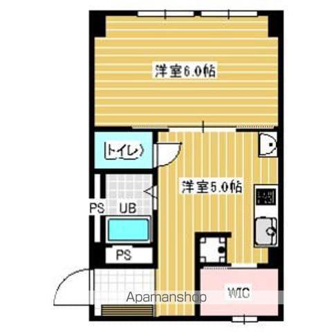 スタービル(1DK/5階)の間取り写真