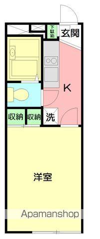 レオパレススコッツ カークⅡ(1K/2階)の間取り写真