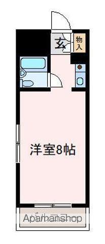 ホワイトパレス岬町(1K/5階)の間取り写真