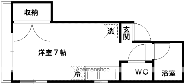新町リバージュ(ワンルーム/5階)の間取り写真