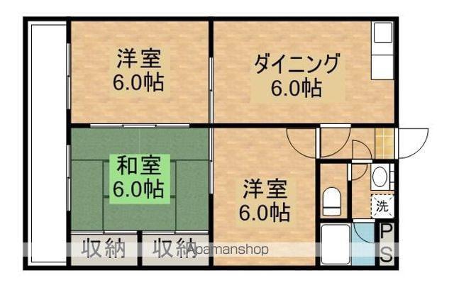 アーバンハイム(3DK/1階)の間取り写真