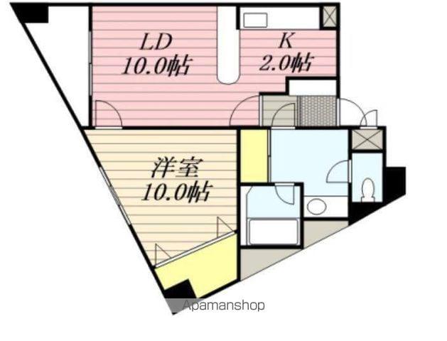プレセランス・函館山(1LDK/2階)の間取り写真