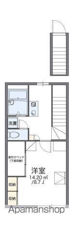 レオパレス檀(1K/2階)の間取り写真