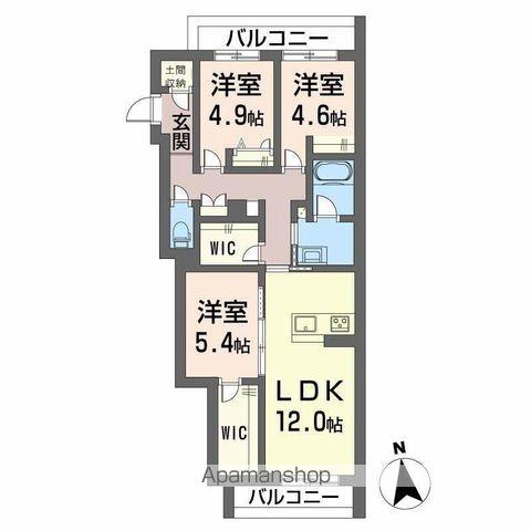 クインテット(3LDK/3階)の間取り写真